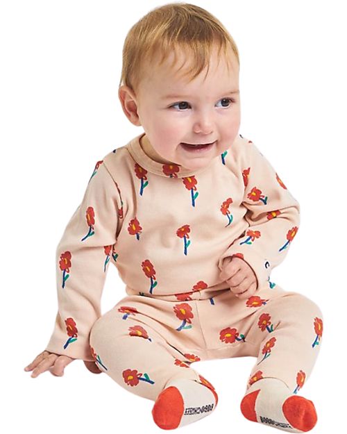 Bobo Choses Leggings - Fiori - Pesca Leggings