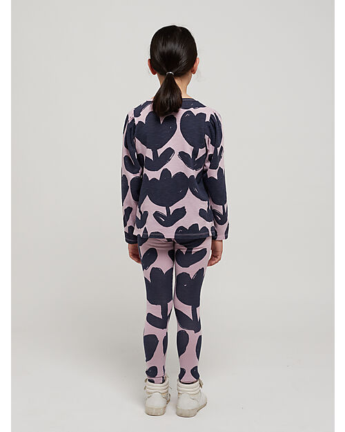 Bobo Choses Leggings - Fiori Retrò - Lavanda - Cotone Bio Leggings