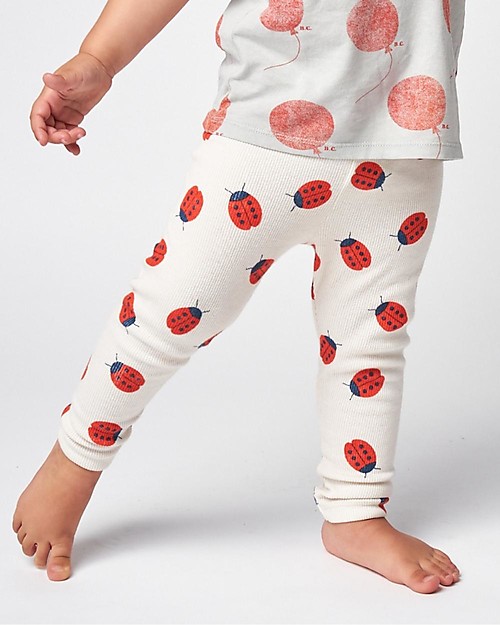 Bobo Choses Leggings - Ladybug All Over - Cotone Bio Leggings