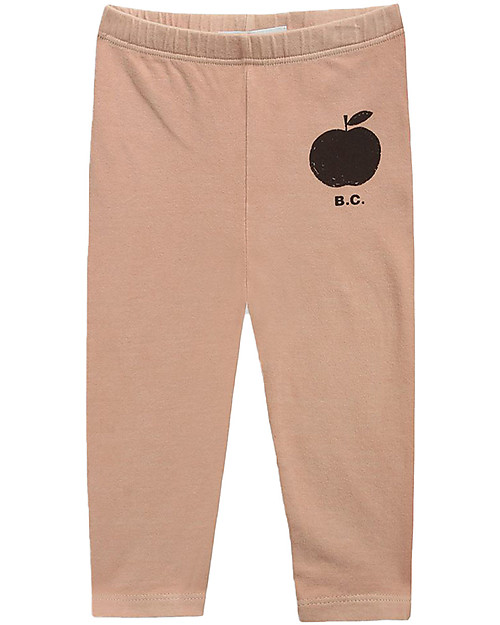 Bobo Choses Leggings Mela - Caramello -  Cotone Bio Elasticizzati Leggings
