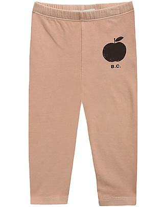 Bobo Choses Leggings Mela - Caramello - Cotone Bio Elasticizzati Leggings