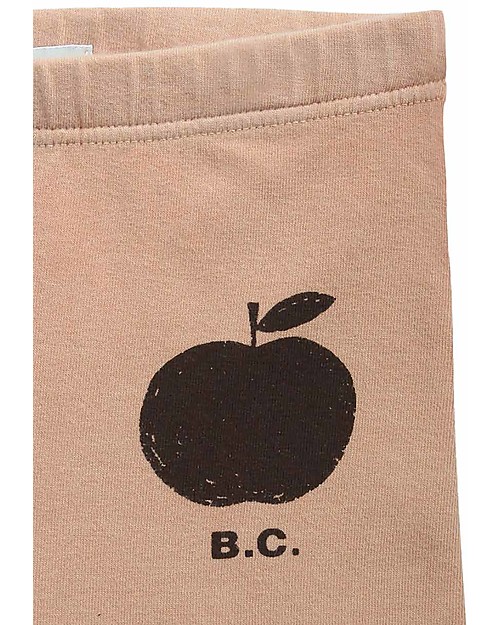 Bobo Choses Leggings Mela - Caramello -  Cotone Bio Elasticizzati Leggings