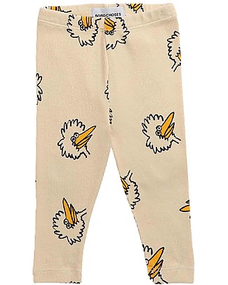 Bobo Choses Leggings Pennuto - Giallo soia - Cotone organico Leggings