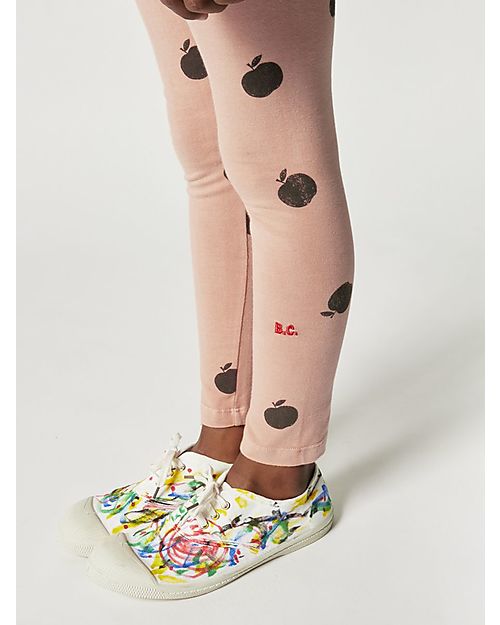 Bobo Choses Leggings - Poma All Over - Rosa - Cotone Bio Leggings