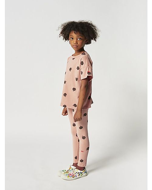 Bobo Choses Leggings - Poma All Over - Rosa - Cotone Bio Leggings