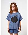 Bobo Choses Maglia a Maniche Corte - Poma - Blu - 100% Cotone T-shirt