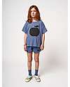 Bobo Choses Maglia a Maniche Corte - Poma - Blu - 100% Cotone T-shirt