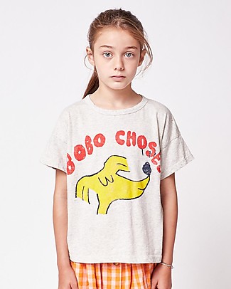 Bobo Choses Maglia a Maniche Corte - Sniffy Dog - 100% Cotone Bio T-shirt