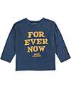 Bobo Choses Maglia a Maniche Lunghe - Forever Now - Blu - 100% Cotone Organico Maglie Manica Lunga
