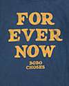 Bobo Choses Maglia a Maniche Lunghe - Forever Now - Blu - 100% Cotone Organico Maglie Manica Lunga
