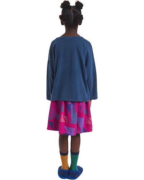 Bobo Choses Maglia a Maniche Lunghe - Forever Now - Blu - 100% Cotone Organico Maglie Manica Lunga