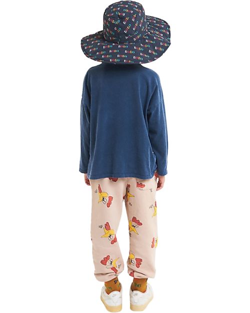 Bobo Choses Maglia a Maniche Lunghe - Forever Now - Blu - 100% Cotone Organico Maglie Manica Lunga