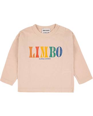 Bobo Choses Maglia a Maniche Lunghe - Limbo - Pesca - 100% Cotone Organico Maglie Manica Lunga