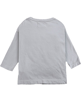 Bobo Choses Maglia a maniche lunghe Lombrico - Grigio chiaro - 100% cotone organico Maglie Manica Lunga