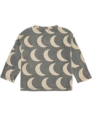 Bobo Choses Maglia a Maniche Lunghe - Moon - Grigio - 100% Cotone Organico Maglie Manica Lunga