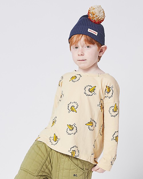 Bobo Choses Maglia a maniche lunghe Pennuto - Giallo soia - 100% Cotone organico Maglie Manica Lunga