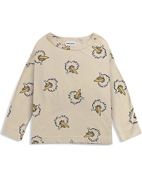 Bobo Choses Maglia a maniche lunghe Pennuto - Giallo soia - 100% Cotone organico Maglie Manica Lunga