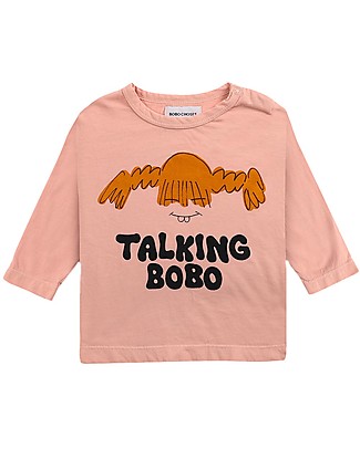Bobo Choses Maglia a maniche lunghe Pippi - Rosa antico - 100% cotone organico T-shirt
