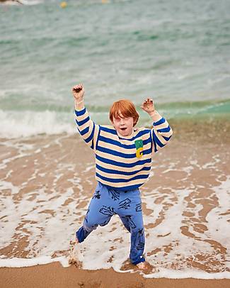 Bobo Choses Maglia a Righe - Blu - 100% Cotone Maglioni