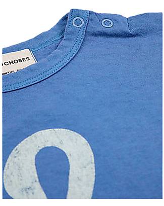 Bobo Choses Maglia Manica Corta Pellicano - Blu - 100% Cotone Organico T-shirt