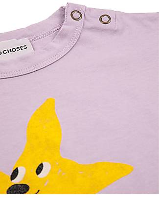 Bobo Choses Maglia Manica Corta Stella Marina - Lavanda - 100% Cotone BCI T-shirt
