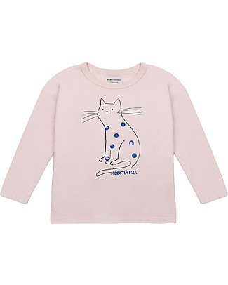 Bobo Choses Maglia Maniche Lunghe Gatto - 100% Cotone Bio Maglie Manica Lunga
