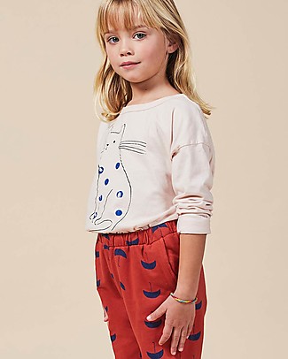 Bobo Choses Maglia Maniche Lunghe Gatto - 100% Cotone Bio Maglie Manica Lunga