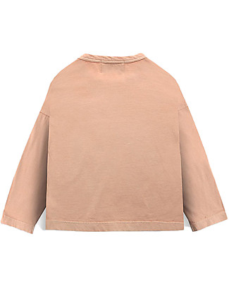 Bobo Choses Maglia Maniche Lunghe Mela - Caramello - 100% Cotone Bion Maglie Manica Lunga