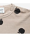 Bobo Choses Maglia Maniche Lunghe Mele - Caffè e Latte - 100% Cotone Bio Maglie Manica Lunga