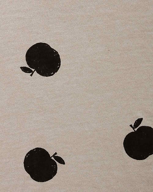 Bobo Choses Maglia Maniche Lunghe Mele - Caffè e Latte - 100% Cotone Bio Maglie Manica Lunga