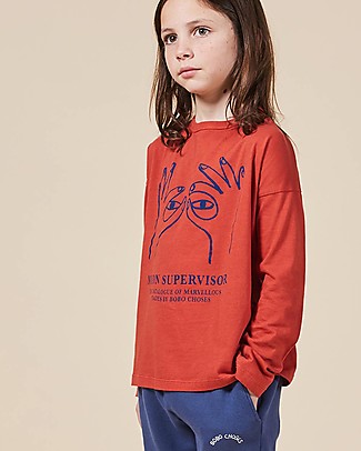 Bobo Choses Maglia Maniche Lunghe Osservatore della Luna - 100% Cotone Bio Maglie Manica Lunga