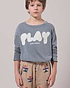 Bobo Choses Maglia Maniche Lunghe Play - Grigio - 100% Cotone Bio Maglie Manica Lunga