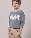 Bobo Choses Maglia Maniche Lunghe Play - Grigio - 100% Cotone Bio Maglie Manica Lunga