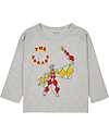 Bobo Choses Maglia Maniche Lunghe The Parade Master - Grigio Chiaro - Cotone Bio Maglie Manica Lunga