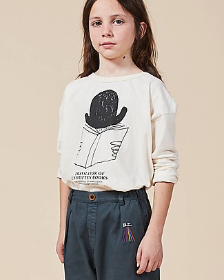 Bobo Choses Maglia Maniche Lunghe Traduttore - 100% Cotone Bio Maglie Manica Lunga
