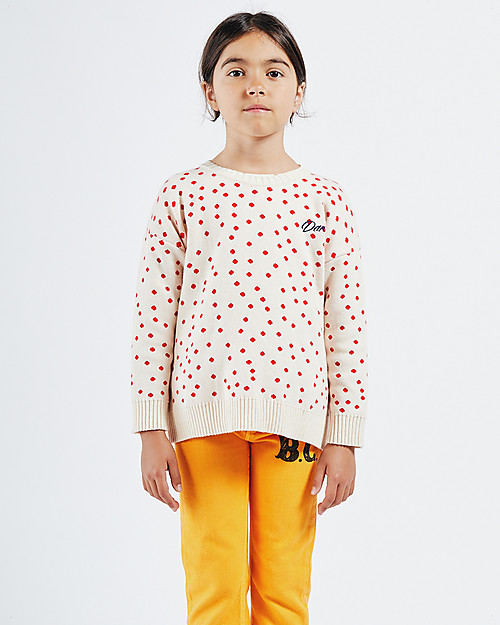 Bobo Choses Maglione Bimbo a Pois - Lavorato a Maglia Maglioni