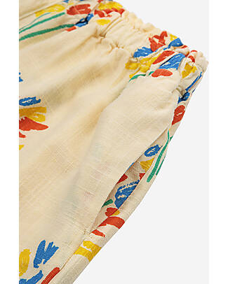 Bobo Choses Pantaloncini Corti Fireworks - Giallo Chiaro - Lino e Viscosa Pantaloni Corti