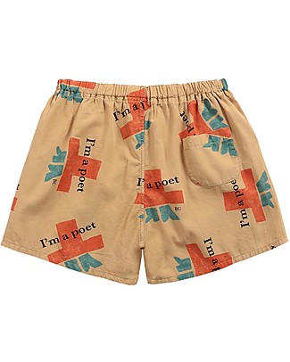 Bobo Choses Pantaloncini Corti - I'm A Poet All Over - 100% Cotone Bio Pantaloni Corti