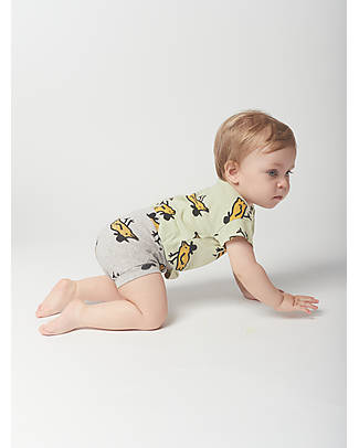 Bobo Choses Pantaloncini Corti Mr. Birdie - Grigio Chiaro - Cotone Pantaloni Corti