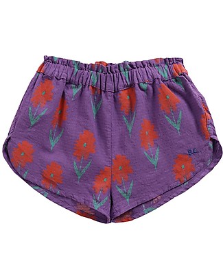 Bobo Choses Pantaloncini Corti - Petunia All Over - 100% Cotone Bio Pantaloni Corti