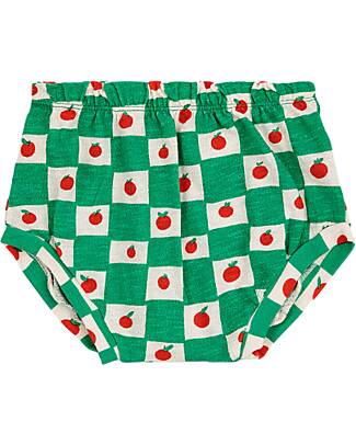 Bobo Choses Pantaloncino Copri Pannolino Tomato - Panna - 100% Cotone Bio Pantaloni Corti