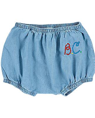 Bobo Choses Pantaloncino Copripannolino B.C - Azzurro - 100% Cotone Pantaloni Corti
