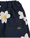 Bobo Choses Pantaloni Baggy - Big Flower - Blu Notte - 100% Cotone Pantaloni Lunghi