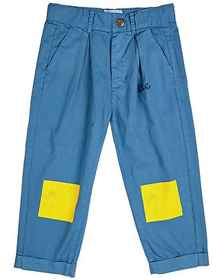 Bobo Choses Pantaloni Chino - Blu - 100% Cotone Organico Pantaloni Lunghi