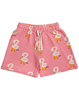 Bobo Choses Pantaloni Corti Pellicano - Rosa - 100% Cotone Pantaloni Corti