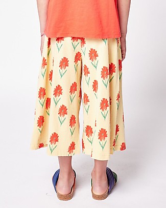 Bobo Choses Pantaloni Culotte - Petunia All Over - 100% Cotone Bio Pantaloni Lunghi