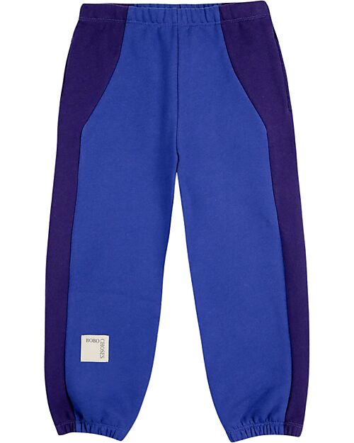 Bobo Choses Pantaloni da Tuta Color Block - Blu - Cotone Pantaloni Lunghi