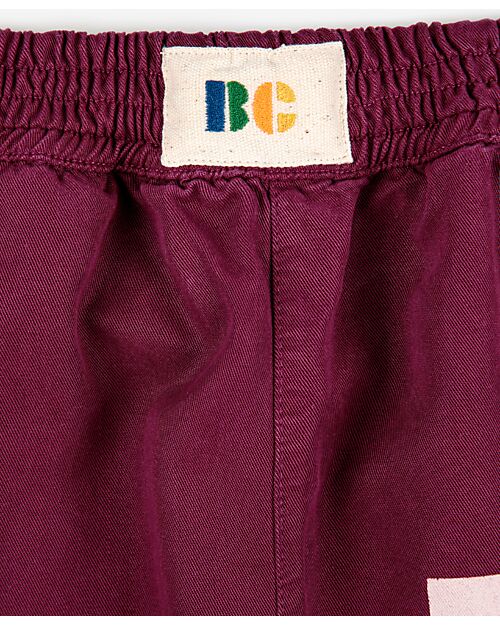 Bobo Choses Pantaloni da Tuta - con Logo - Bordeaux - 100% Tessuto Lyocell Pantaloni Lunghi