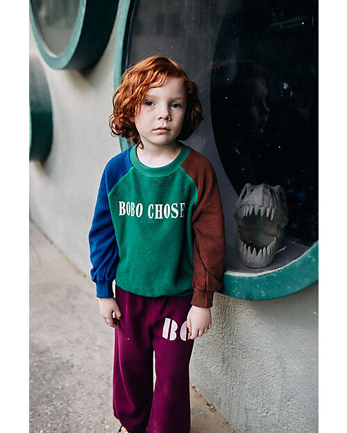 Bobo Choses Pantaloni da Tuta - con Logo - Bordeaux - 100% Tessuto Lyocell Pantaloni Lunghi