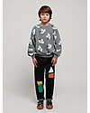 Bobo Choses Pantaloni Denim - Blu Notte - Stampa con Forme Geometriche Multicolor - Cotone Jeans